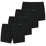 Schiesser - Boxershorts - 174002 - Jersey - 4er Pack (6 Schwarz)