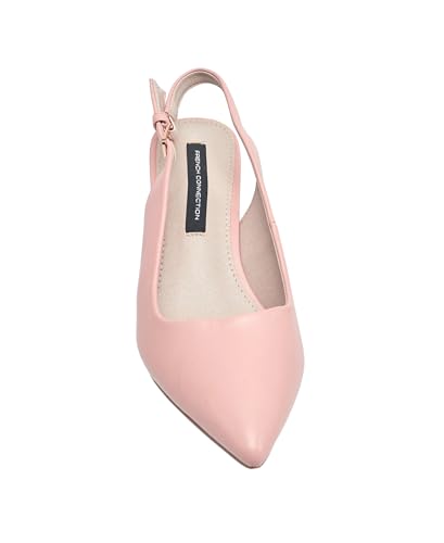 French Connection Women’s Slingback Pointed Toe Heels – Mid Heel Dress Shoes with Adjustable Strap4