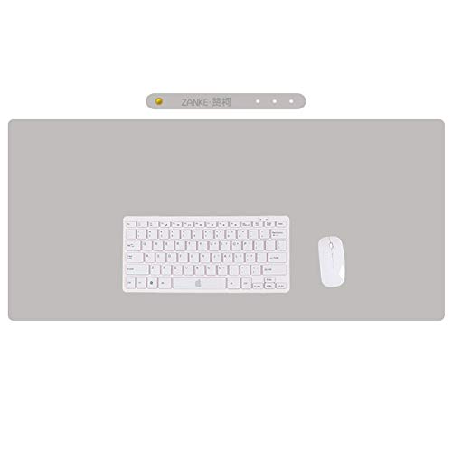 Preisvergleich Produktbild Multifunktionale Schreibtischunterlage, Mausunterlage, erweitertes XXL, rutschfest, wasserdicht, Schreibunterlage, Bürozubehör, Schutz für Home Office Schreibtische (50 x 100 cm), Grau