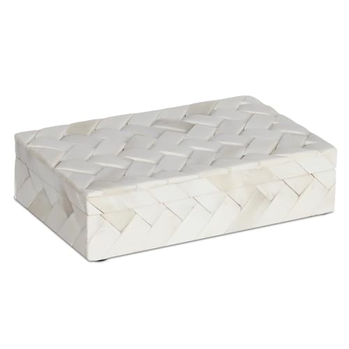 Image of Handicrafts Home Decorative Keepsake Box 8x5 - Small Organizer Box with Lid, Boho Decorative Storage, Retro Memory Box, Unique Coffee Table Decor, Jewelry or Trinket Box, Modern Shelf Decorative Box