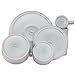 Elama Luxmatte Light Grey 20 Piece Dinnerware Set