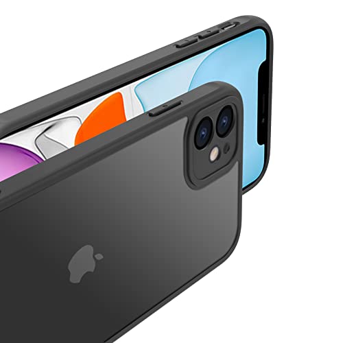 PinLiSheng for iPhone 11 Case Black | Translucent Matte Back, Military-Grade Drop Protection, Air Buffer, Ultra Slim, Anti-Scratch & Anti-Fingerprint - image 7