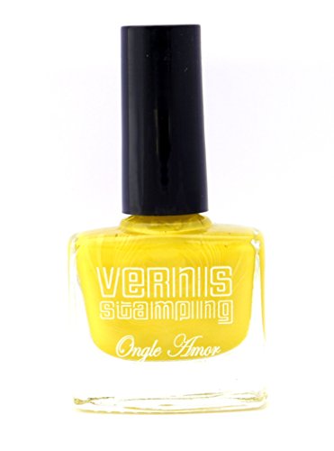 Vernis Stamping JAUNE NACRÉ T 11 ml vernis pour plaque stamping ,vernis baby boomer vernis à ongles Cover