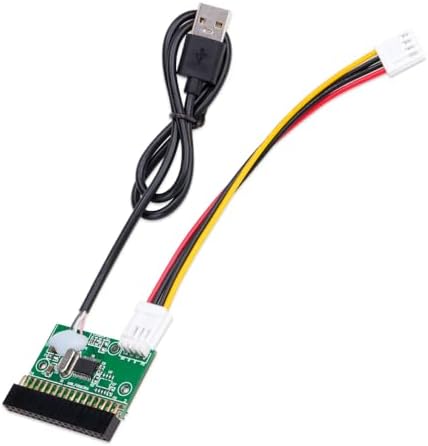 KOOBOOK 1Pcs 1.44MB 3.5" Floppy Drive Connector 34 PIN 34P to USB Cable Adapter PCB Board with Power Cable