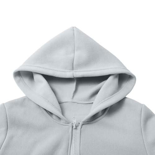 Girls Sweatsuit 2 Pcs Casual Zip up Hoodie Jacket with Pull on Joggers Kids Athletic Clothing Sets 2025 Tracksuit4