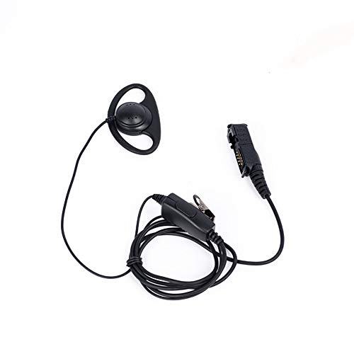 XPR3300e Earpiece,D Shape Earpiece Headset Mic PTT for Motorola XPR3300e XPR3500 XPR3500e XPR3000 XPR3300 walkie Talkie 2 Way Radio