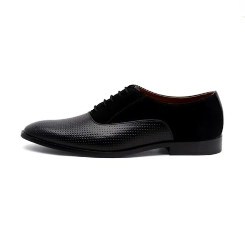Image of LOUIS STITCH Men's Handcrafted Formal Derby Shoes Italian Leather Lace Up Shoes for Men (EUDTSU)