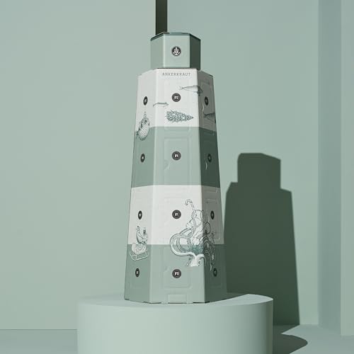 Ankerkraut Best Of Adventskalender 2025, Lieblingssorten Kalender | 24 Gewürz-Überraschungen Inkl. Hardcover-Kochbuch | Gewürze als Geschenk für Frauen & Männer | Deko zu Hause mit Leuchtturm-Design