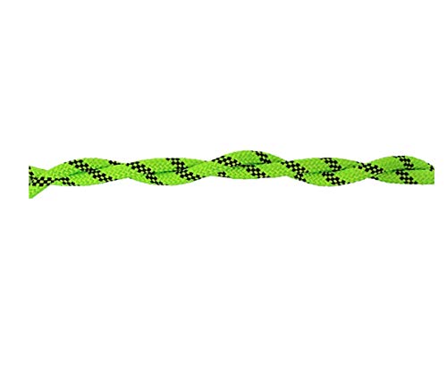 Cordamarket 8mm Polyester-Seil, Festigkeit, 8 mm x 50 m, Neongrün, hohe Sichtbarkeit und Widerstandsfähigkeit für Bootfahren, Dekoration und Camping im Freien, Grün, 50mts