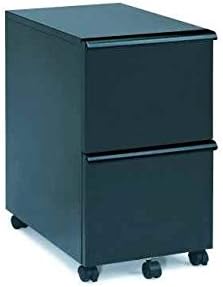 Black Finish File Cabinet w Key Lock