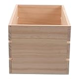 Luxshiny 木製収納ボックス 多機能デスク収納 子供の玩具 絵整理用 ウッド 家用インテリア装飾ケース