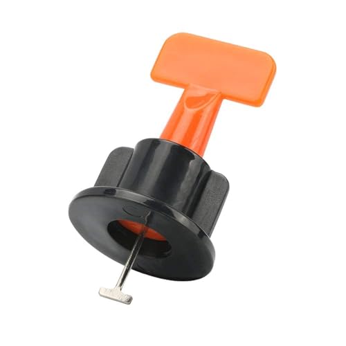 TOPWAY Fliesenausgleichssystem 50 Stück Packung Wiederverwendbare Fliesenausgleicher Abstandhalter für den Bau von Wandböden + Spezialschlüssel