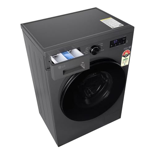Image of LG 7 Kg 5 Star Inverter Direct Drive Fully Automatic Front Load Washing Machine (FHB1207Z4M, Middle Black, 2025 Model)