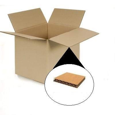Herso - Pack de 10 Cajas de Cartón 500 x 350 x 350 mm en Canal DOBLE Reforzado - Cajas mudanza, transporte, almacenaje Cover