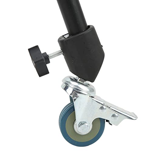 Image of 3pcs 22mm Swivel Caster Wheels Set for Photography Light Stand Studio Photo Video Locking Caster Set with Brake