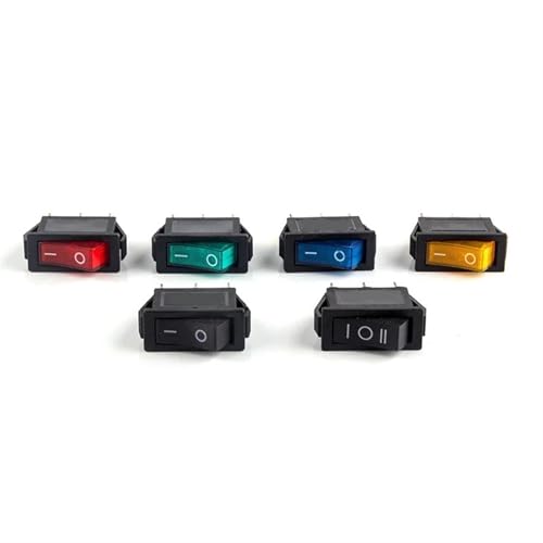 Interruptor basculante KCD3 con luz piloto de alta capacidad 16A para paneles de control 3