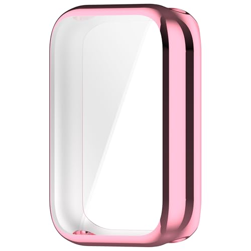 [TRIPLE RIVER] For Xiaomi Smart Band 10 Pro �P�[�X �J�o�[ ���b�L/�N���A �t���ی� �t�B������� �ی�P�[�X Standard Edition �ʏ�� Ceramic �Z���~�b�N��(�s���N)