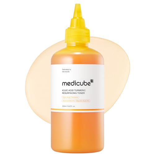 medicube Kojic Acid Turmeric Smoothing Toner for Face & Body | Lightweight Toner for Balancing...