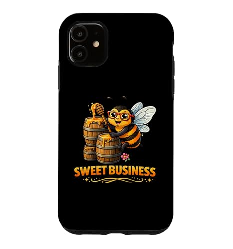 Sweet Business Funny Honey Bee �N�ƉƃO���t�B�b�N �X�}�z�P�[�X iPhone 11 �p