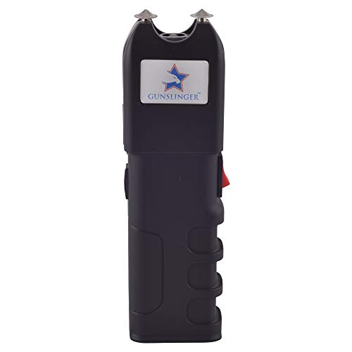 Gunslinger High Voltage-15 Billion Heavy Duty Stun Gun With Led Flashlight-Black #TOP1