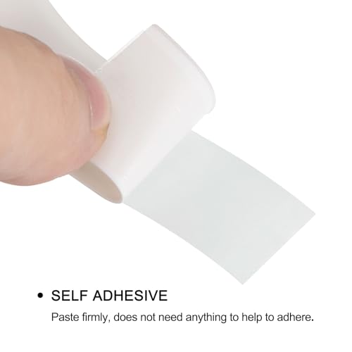 Image of uxcell Caulk Tape, White Toilet Caulk Strip Self Adhesive 1.5 inch x 16.4Ft Caulking Sealant Tape with Sealing Tool for Kitchen Bathroom Edge Protector