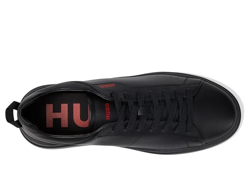 Image of Hugo Mens Cupsole Leather Lace Up Sneaker