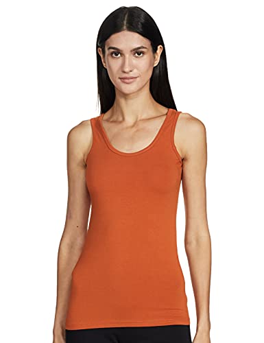 Image of Longies Women's Sleeveless Camisole (LWSLTPO2V001 D.Maroon & Rust10 S)