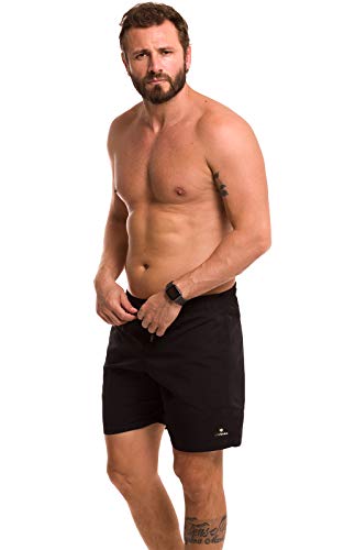 Shorts Praia Masculino Liso LaVíbora (Preto, g)