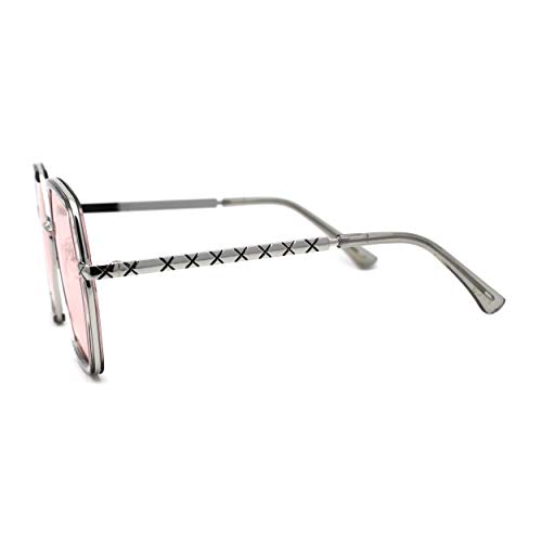 SA106 Womens Luxury Double Rim Octagonal Designer Fashion Sunglasses3