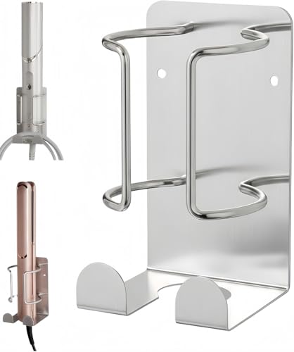 BANJEKT Stainless Steel Flat Iron Wall Mount Holder