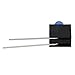 100Pcs LED Holder,3mm LED Light Diodes LED Holder,90 Degree Bend Lamp Holder with LED Industrial (Blue Light)