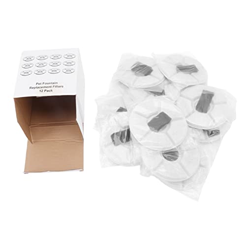 12 unidades filtro de carbón activado para fuente de gatos