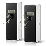 Qualirey 2 pcs Automatic LCD Fragrance Dispenser Wall Mount/Standing ABS Auto Air...