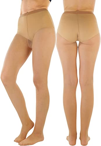ToBeInStyle Women's Pack of 6 Sheer Solid 100% Nylon Pantyhose2