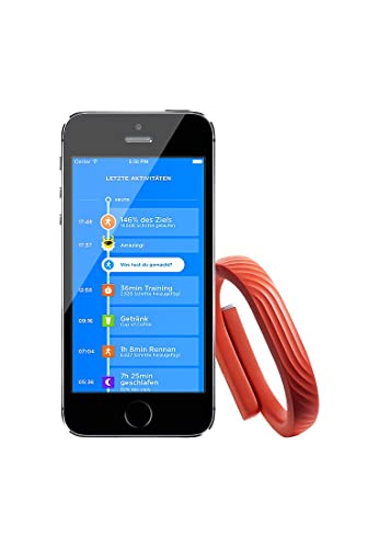 Jawbone UP24 - rastreadores de Actividad (Brazalete, Inalámbrico, Li-Ion Polymer, Naranja, Thermoplastic Urethane (TPU), Caucho, Android 4.0)