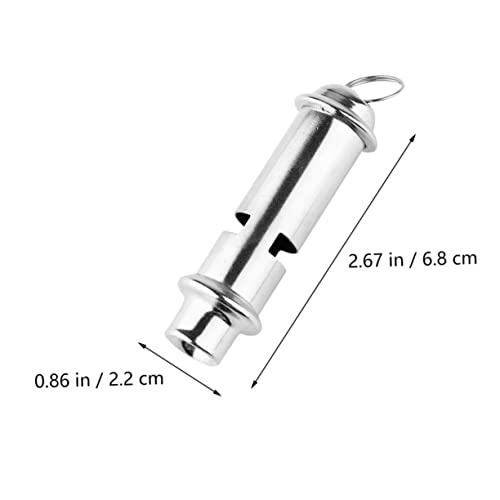 Set de 3 silbatos de seguridad de acero inoxidable miniatura 2