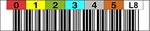 LTO 8 Label Horizontal Número circular 000001 – 000099