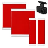 Sylalxeba 4 pezzi adesivi double face extra forti, resistenti al calore per Dashcam, compatibili con supporto GoPro, quadrati 100 x 60 mm e 100 x 100 mm, per auto casa ufficio