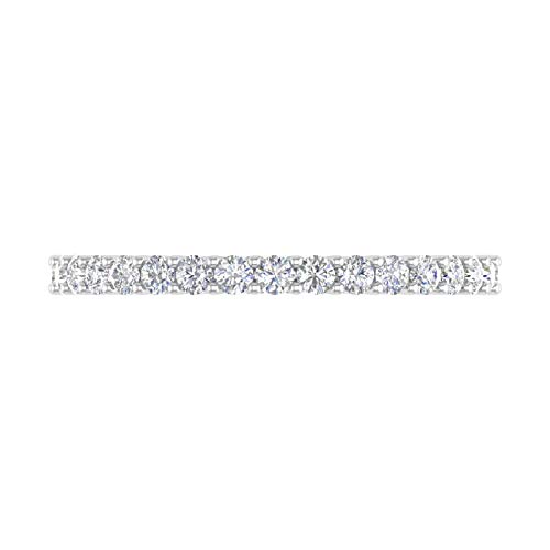 FINEROCK 1 Carat Diamond Eternity Wedding Band in 14K Gold3