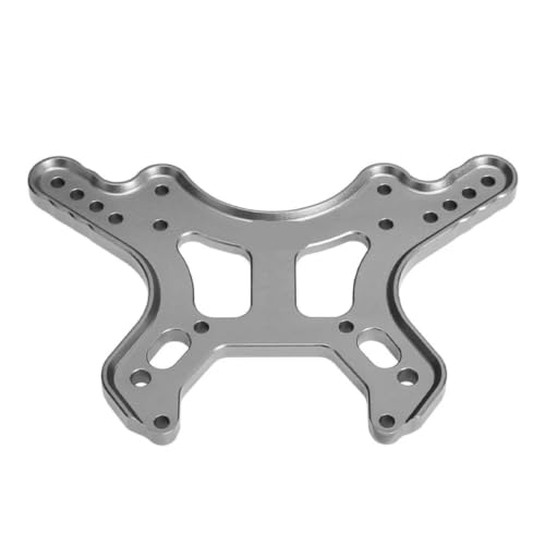 Plaque support de tour de choc avant ARRMA 1/7 1/8 alliage gris clair AR330220