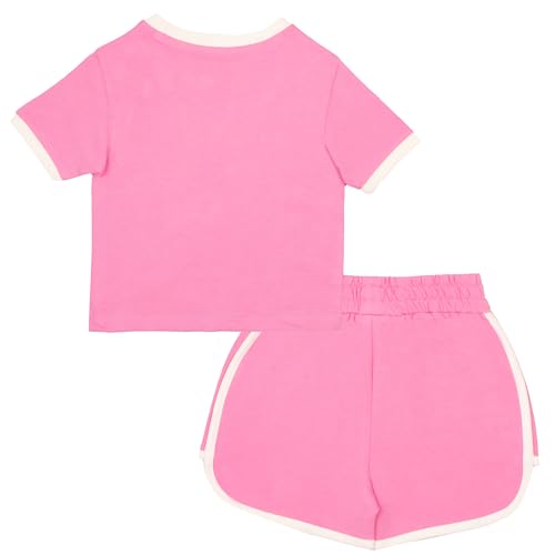Image of Disney Princess Minnie Mouse Lilo and Stitch Girls Short Sets Shirt and Shorts Set Girl Outfits for Toddler and Kids Clothes