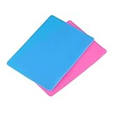 Das Paket enthält 1 Stück rosa Silikonmatte für Größe XL und 1 Stück blaue Silikonmatte für Größe XL.