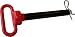 RanchEx 102224 Hitch Pin - 7/8" Pin Diameter, 6-1/2" Usable Length, 9-1/2" Overall Length - Red