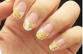 Ang Nail 3D French Tip Nail Polish Film - Wedding Day