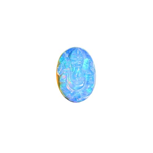 Opale de feu éthiopienne naturelle ovale 14x20mm pierre en vrac sculptée