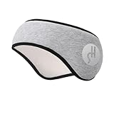 Solid Color Plush Earmuffs for Winter, Windproof Sports Ear Warmers for Men and Women, Fashionable Gift(Gray baidi)