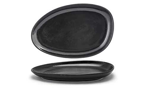 Front of the House SPT056BKP20 FOH, Oval Kiln Plate, 1.5 Front of the House SPT056BKP20 FOH, Oval Kiln Plate, 1.5