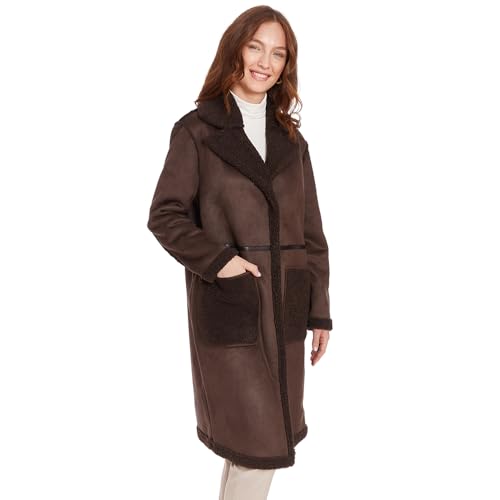 Frye Women's Faux Shearling Maxi Coat3