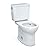 TOTO Drake Two-Piece Round 1.6 GPF Universal Height TORNADO FLUSH Toilet with CEFIONTECT, Cotton White - CST775CSFG#01