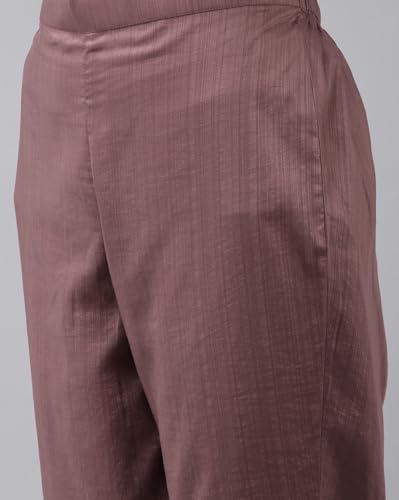 Image of INDO ERA Women's Poly Chiffon Embroidered Straight Kurta With Pant & Dupatta Set (RRRRR8075)